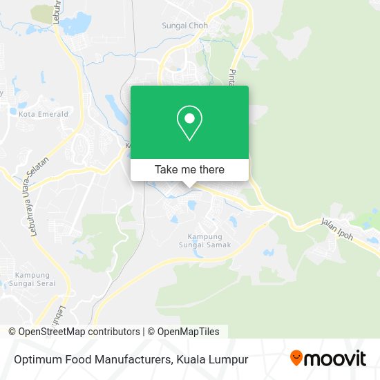 Optimum Food Manufacturers map