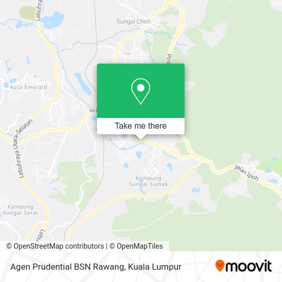 Agen Prudential BSN Rawang map