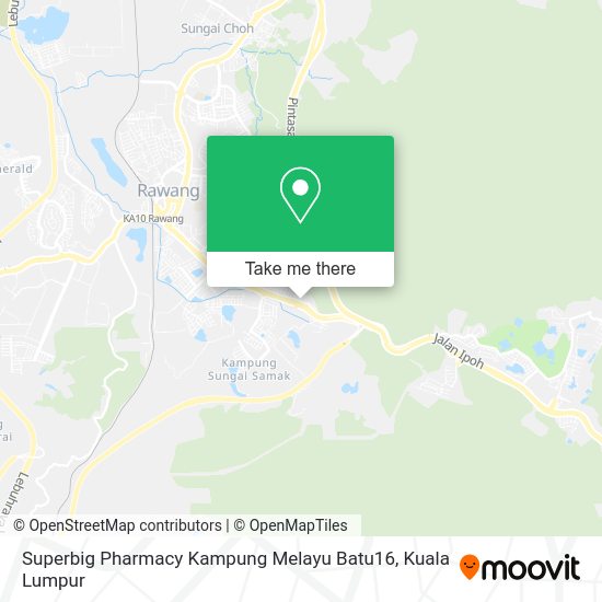 Peta Superbig Pharmacy Kampung Melayu Batu16