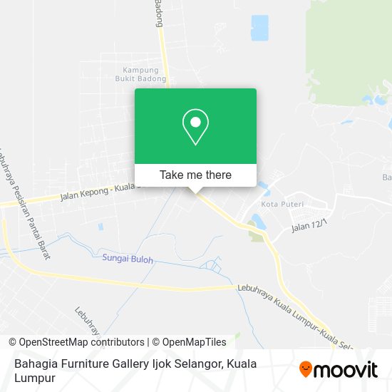 Peta Bahagia Furniture Gallery Ijok Selangor