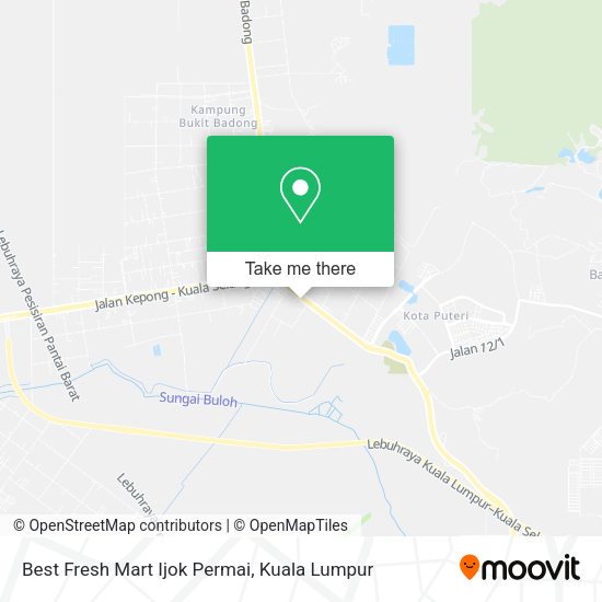 Peta Best Fresh Mart Ijok Permai