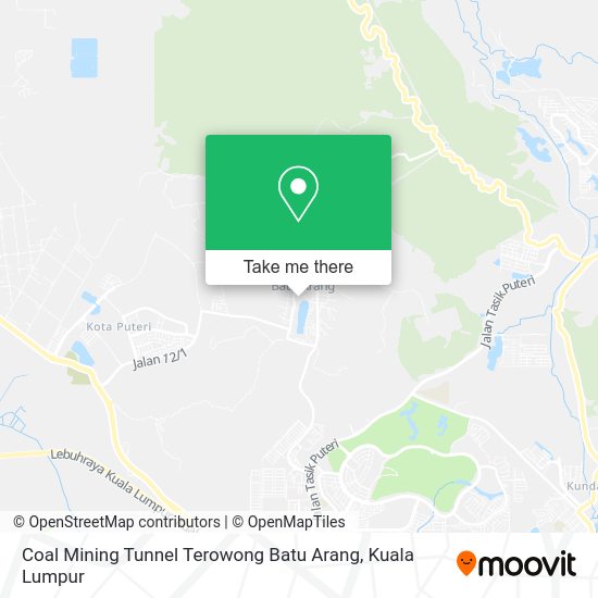 Peta Coal Mining Tunnel Terowong Batu Arang