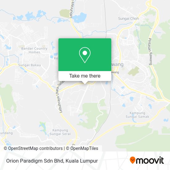 Orion Paradigm Sdn Bhd map