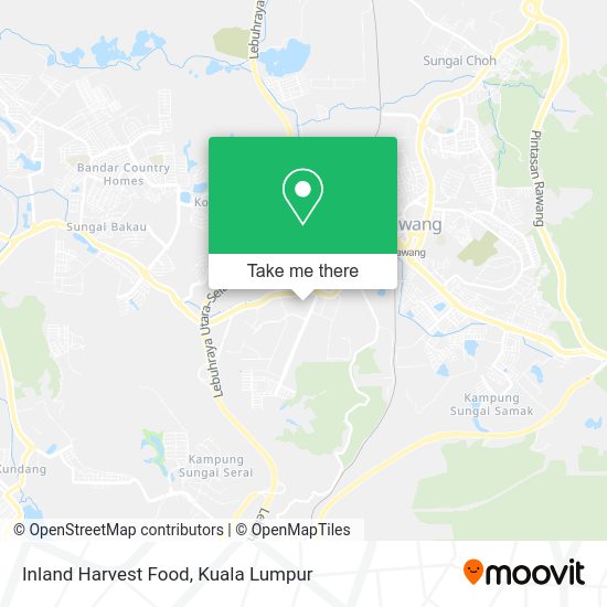 Inland Harvest Food map