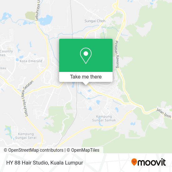 HY 88 Hair Studio map