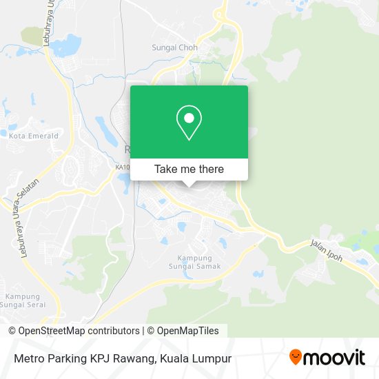 Metro Parking KPJ Rawang map