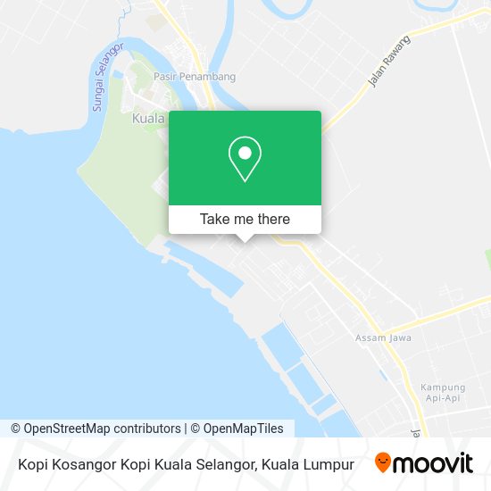 Kopi Kosangor Kopi Kuala Selangor map