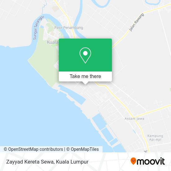 Zayyad Kereta Sewa map