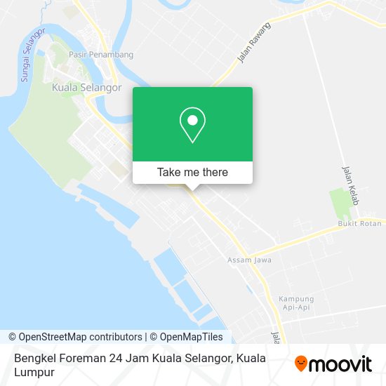 Bengkel Foreman 24 Jam Kuala Selangor map
