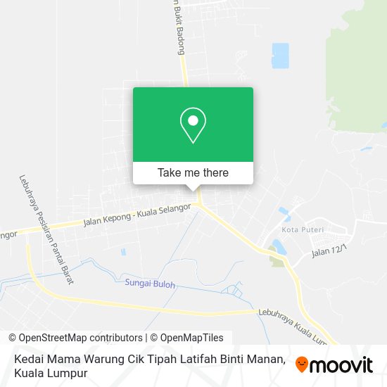 Peta Kedai Mama Warung Cik Tipah Latifah Binti Manan