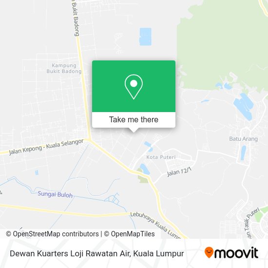Dewan Kuarters Loji Rawatan Air map