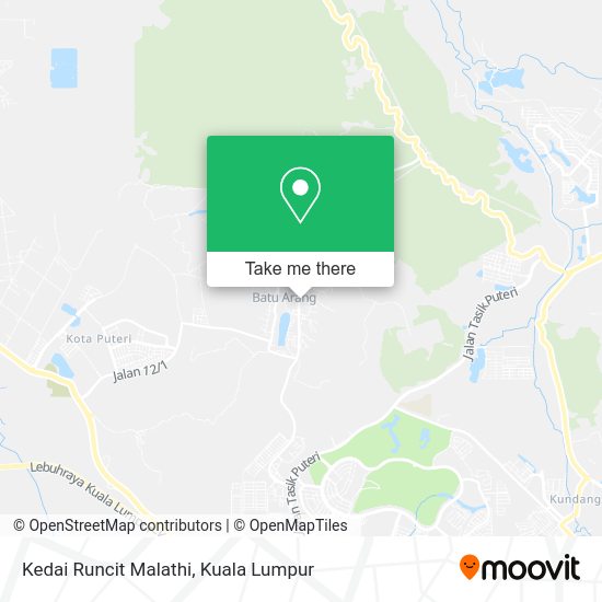 Peta Kedai Runcit Malathi