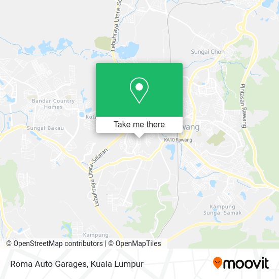 Peta Roma Auto Garages
