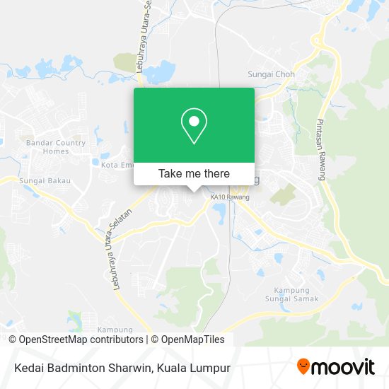 Kedai Badminton Sharwin map