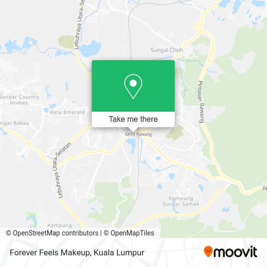Forever Feels Makeup map