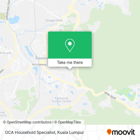OCA Household Specialist map