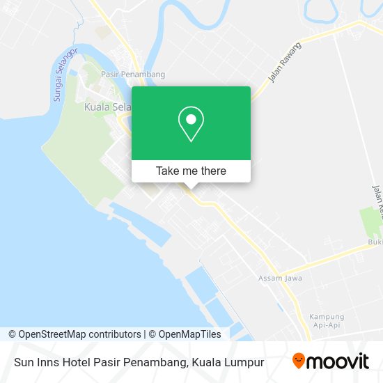 Peta Sun Inns Hotel Pasir Penambang
