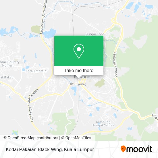 Kedai Pakaian Black Wing map