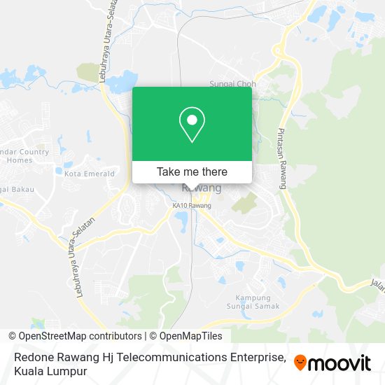Peta Redone Rawang Hj Telecommunications Enterprise
