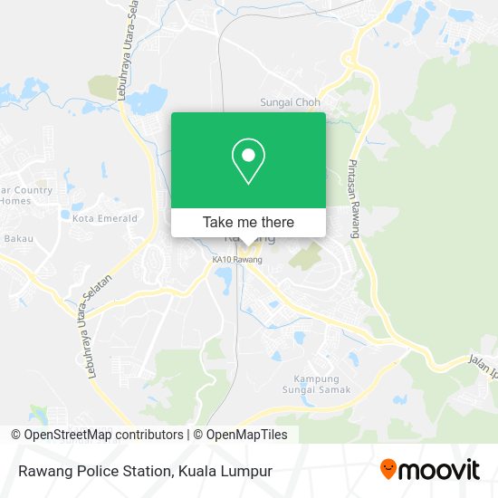 Peta Rawang Police Station