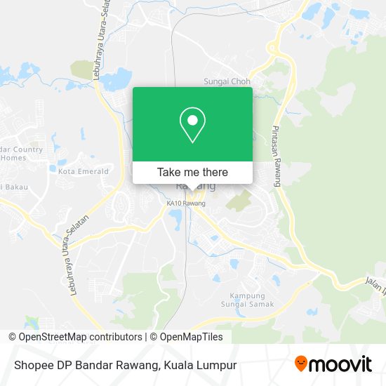 Shopee DP Bandar Rawang map