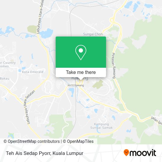 Peta Teh Ais Sedap Pyorr