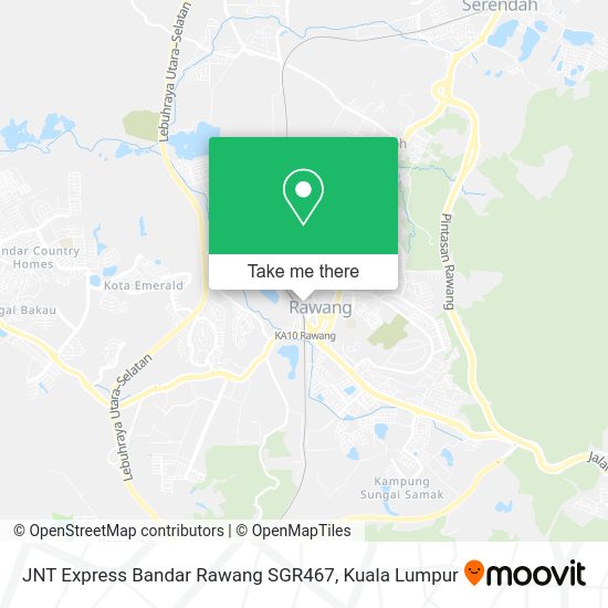 Peta JNT Express Bandar Rawang SGR467