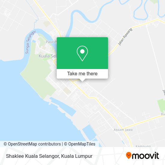 Peta Shaklee Kuala Selangor