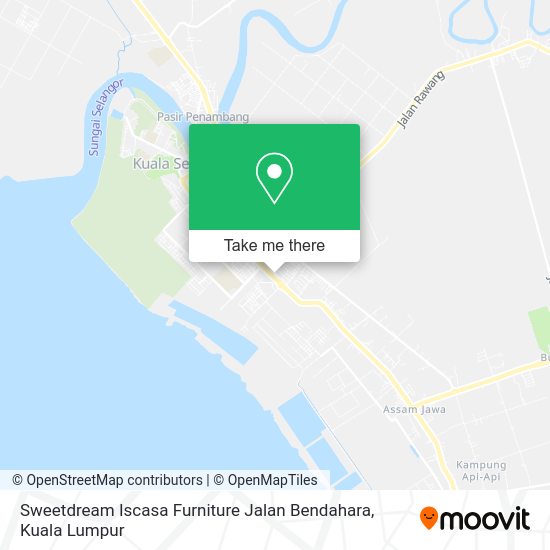 Peta Sweetdream Iscasa Furniture Jalan Bendahara