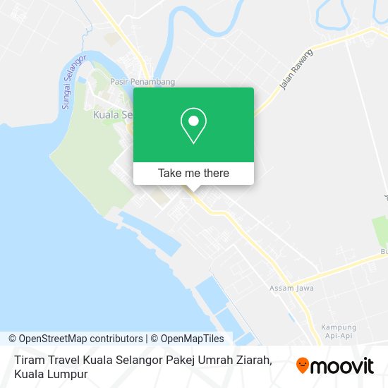 Tiram Travel Kuala Selangor Pakej Umrah Ziarah map