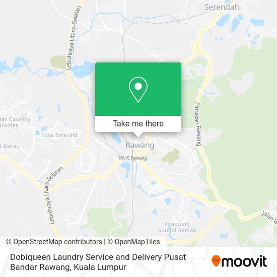Dobiqueen Laundry Service and Delivery Pusat Bandar Rawang map