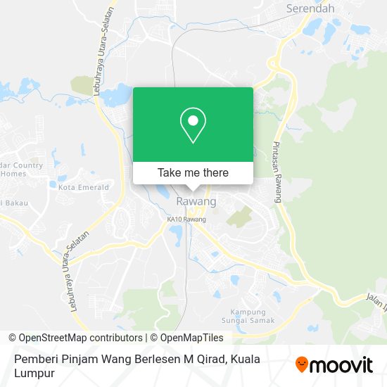 Peta Pemberi Pinjam Wang Berlesen M Qirad