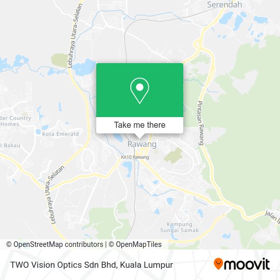 TWO Vision Optics Sdn Bhd map