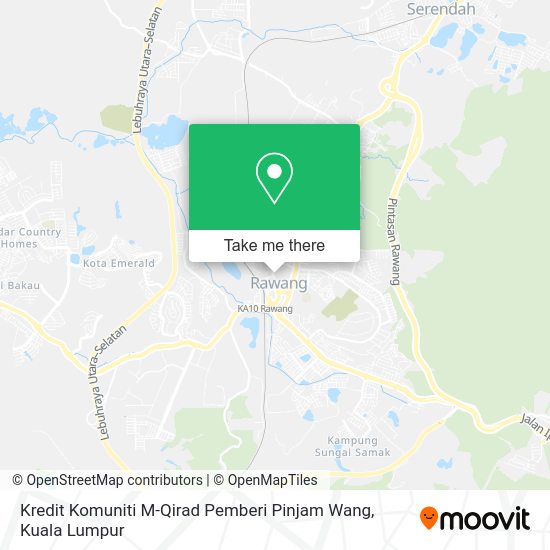 Peta Kredit Komuniti M-Qirad Pemberi Pinjam Wang