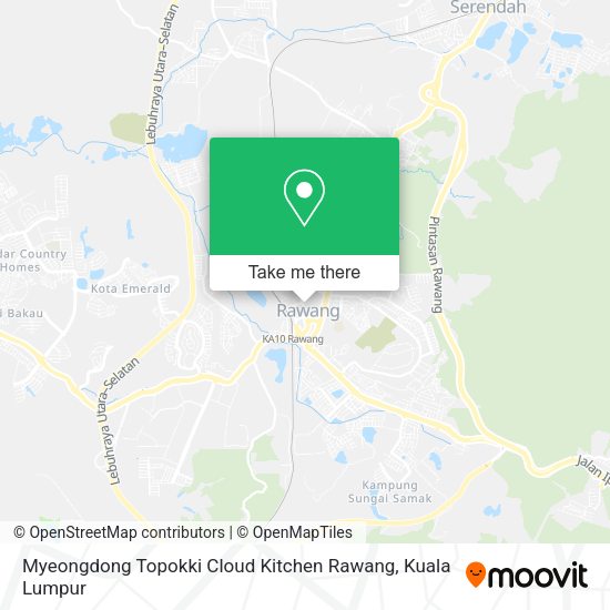 Peta Myeongdong Topokki Cloud Kitchen Rawang