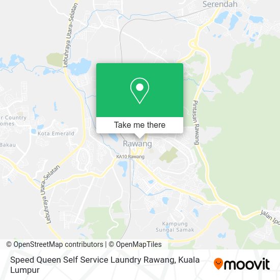 Peta Speed Queen Self Service Laundry Rawang