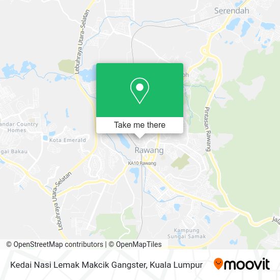 Kedai Nasi Lemak Makcik Gangster map