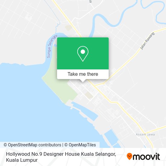 Hollywood No.9 Designer House Kuala Selangor map