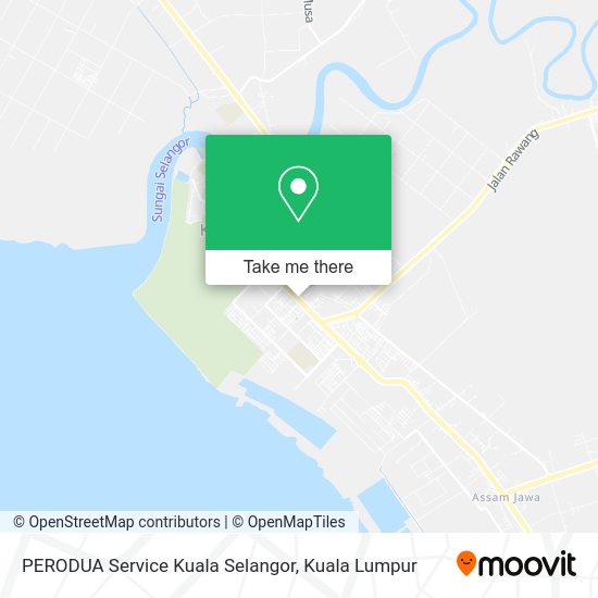 Peta PERODUA Service Kuala Selangor