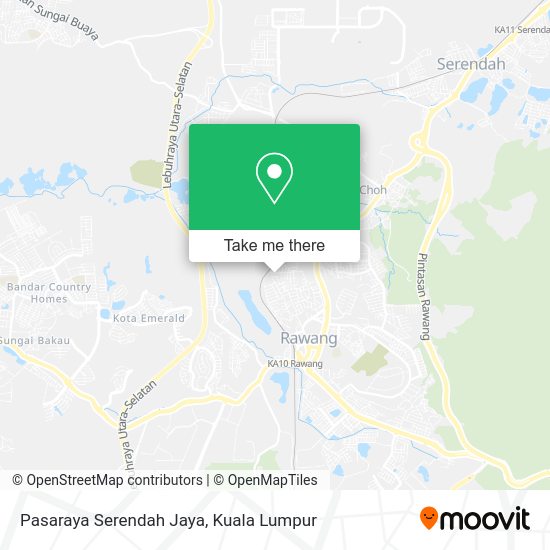 Peta Pasaraya Serendah Jaya