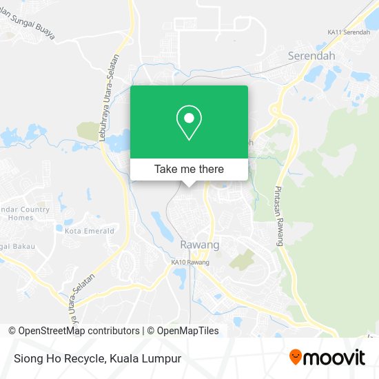 Siong Ho Recycle map