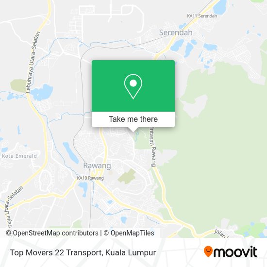 Top Movers 22 Transport map