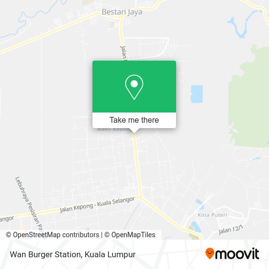 Wan Burger Station map