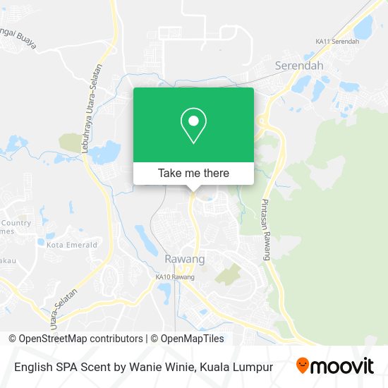 English SPA Scent by Wanie Winie map
