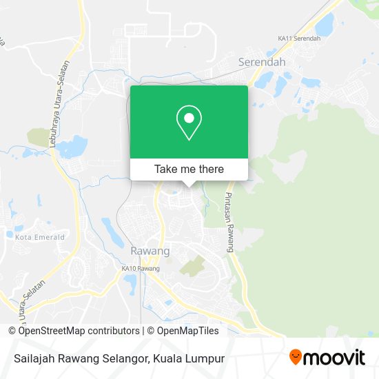 Sailajah Rawang Selangor map