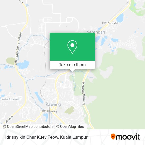Idrissyikin Char Kuey Teow map