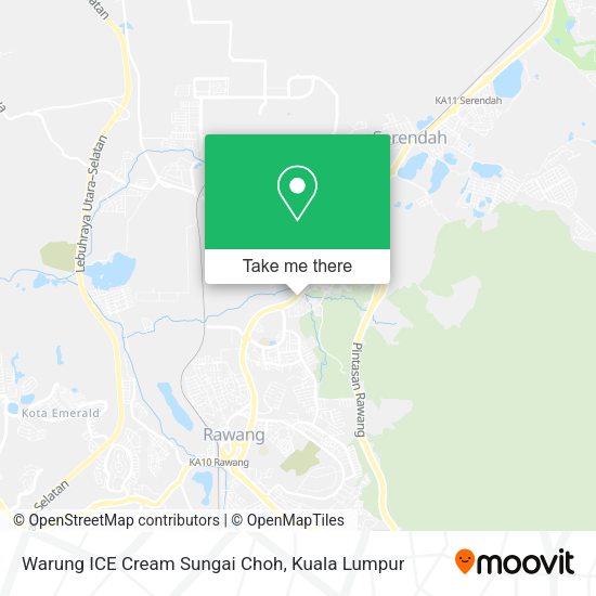 Peta Warung ICE Cream Sungai Choh