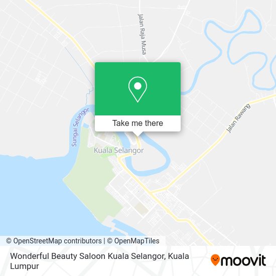 Peta Wonderful Beauty Saloon Kuala Selangor