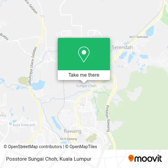 Posstore Sungai Choh map