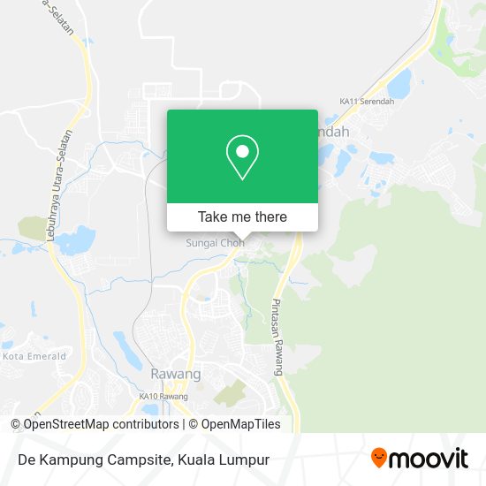 De Kampung Campsite map